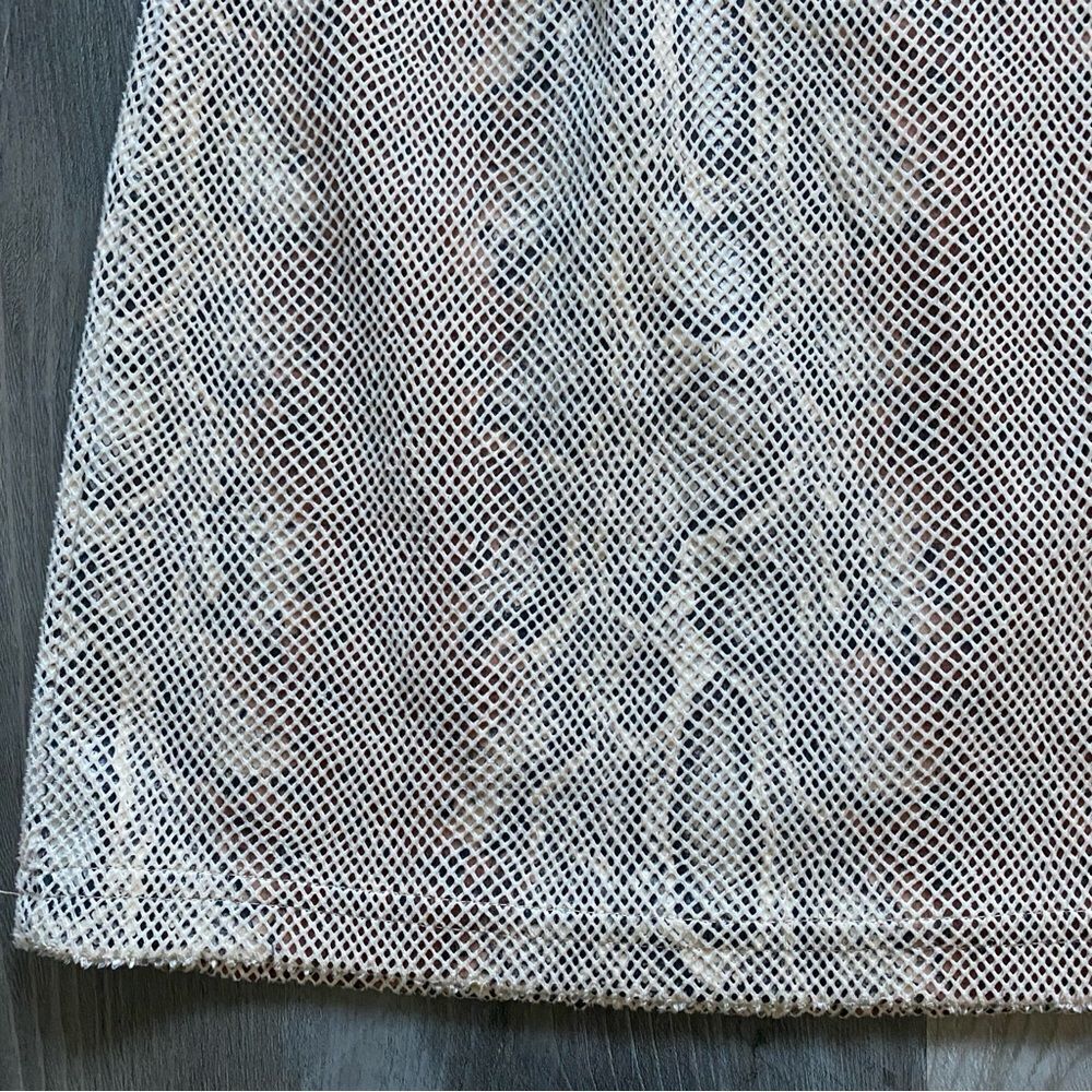 Urban Outfitters Bodycon Mini Dress Snakeskin Print Mesh Open Back - Picture 5 of 12